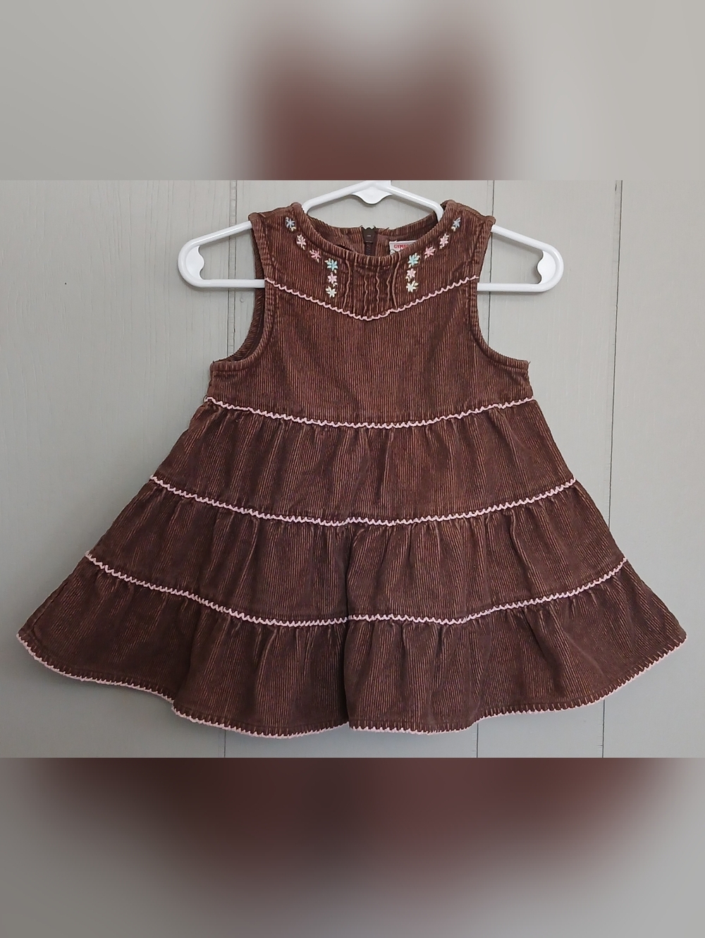 Gymboree Park City Luxe Girls 6-12 Months Corduroy Dress